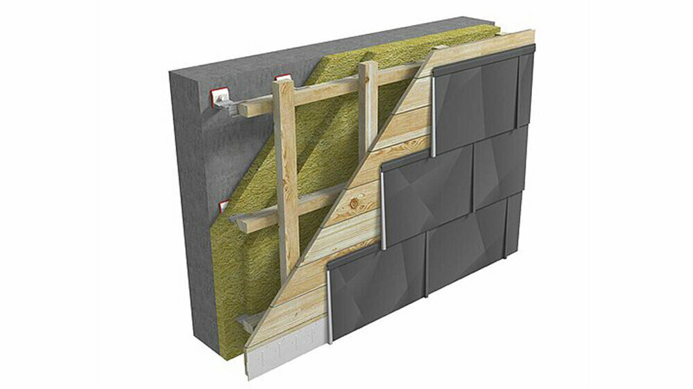 Montáž fasádnych panelov FX.12 na plné debnenie