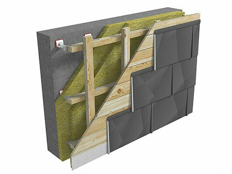 Montáž fasádnych panelov FX.12 na plné debnenie