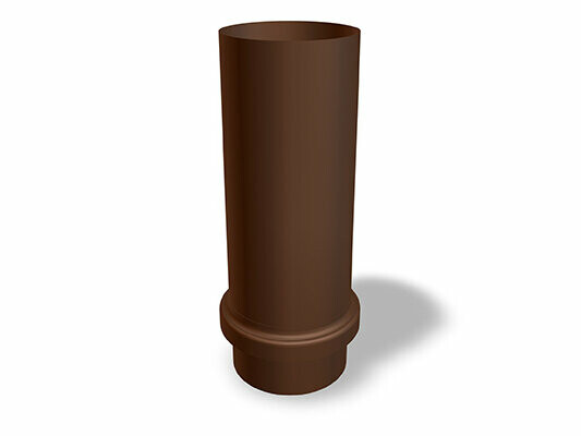 Posuvná spojka PREFA, dostupná v rozmeroch Ø 80, 100 a 120 mm, slúži na flexibilné a bezpečné spojenie rúr odtokového systému.