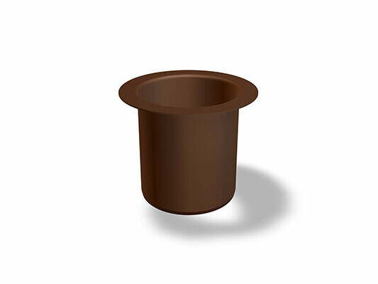 PREFA hrdlo s lemom pre lepenie, Ø 58 mm, vhodné pre PREFA dažďový zvod Ø 60 mm, ideálne pre spoľahlivé spojenie rúrok vo vonkajšom prostredí.