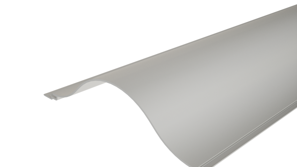 PREFA vlnitý profil 44/200 s vlnitým povrchom, určený na fasádne riešenia alebo na obklady balkónov.